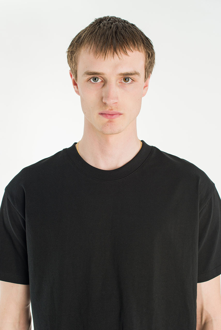 Menswear | Cropped Tee, Black