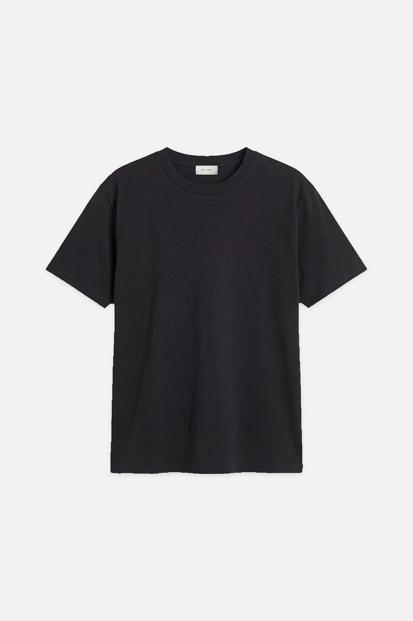 Menswear | Cropped Tee, Black