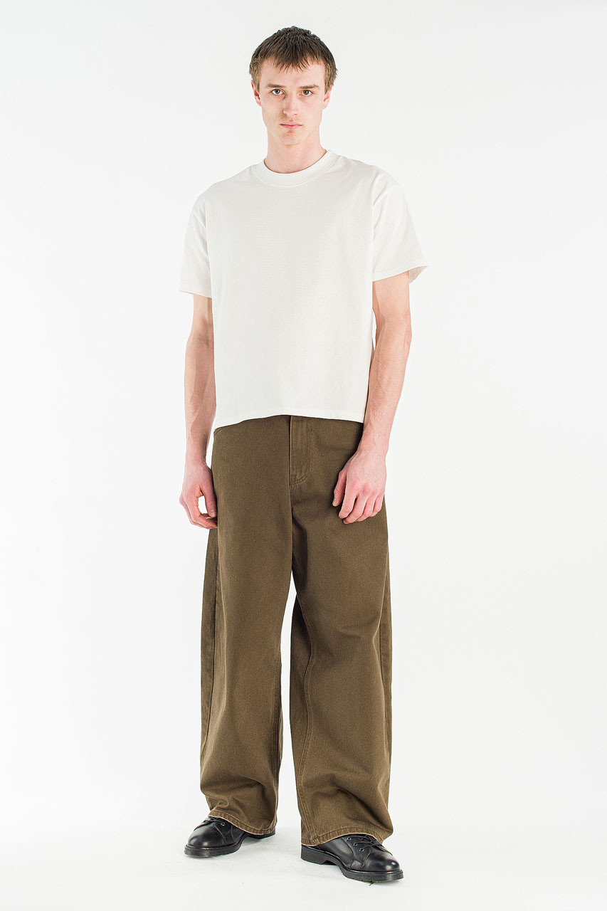 Menswear | Cropped Tee, White