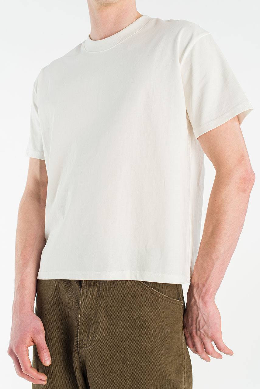 Menswear | Cropped Tee, White