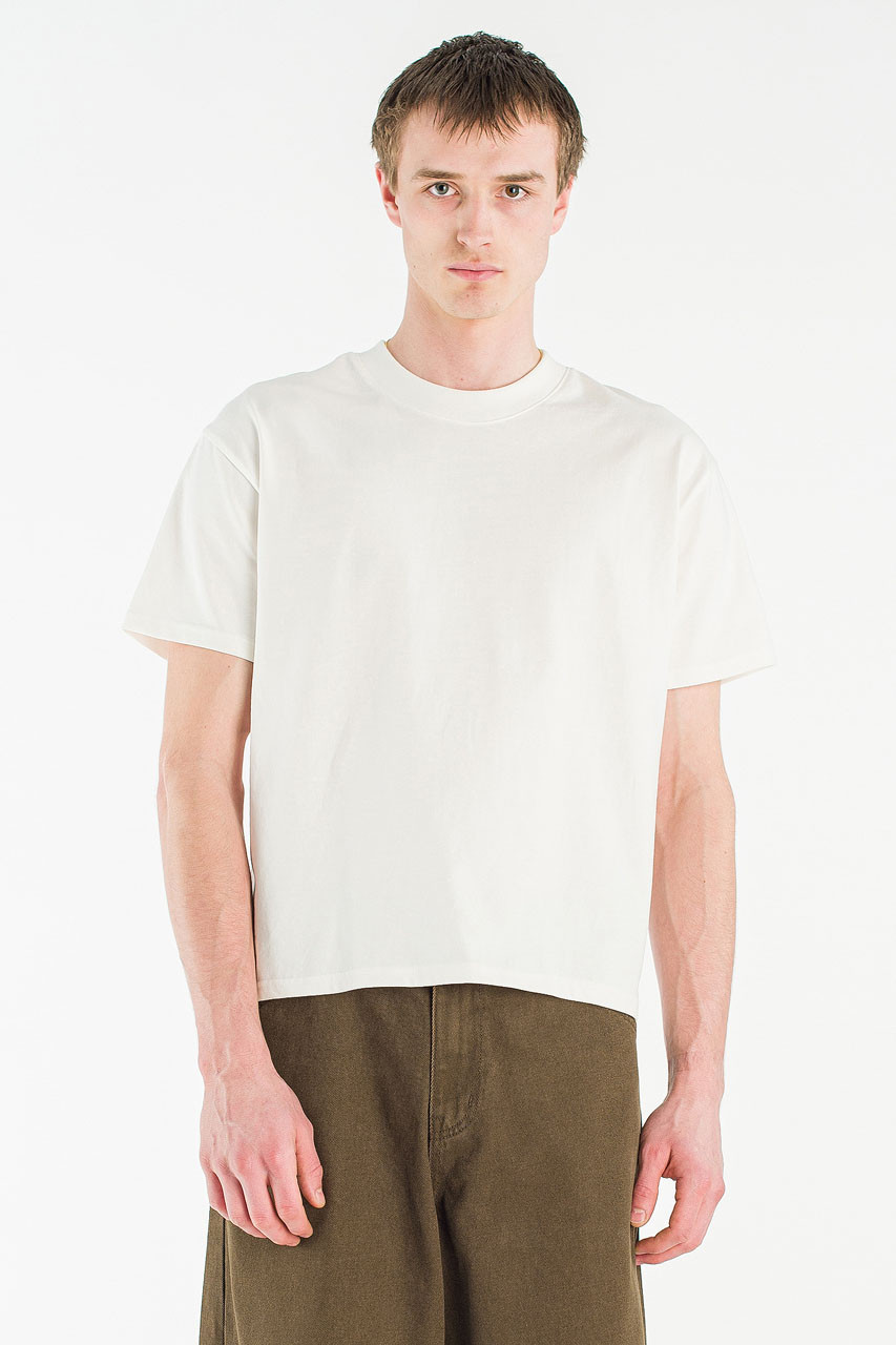 Menswear | Cropped Tee, White