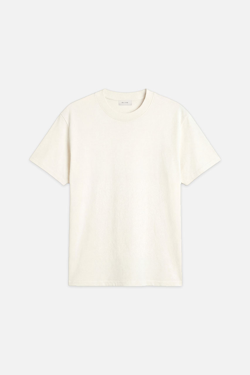 Menswear | Cropped Tee, White