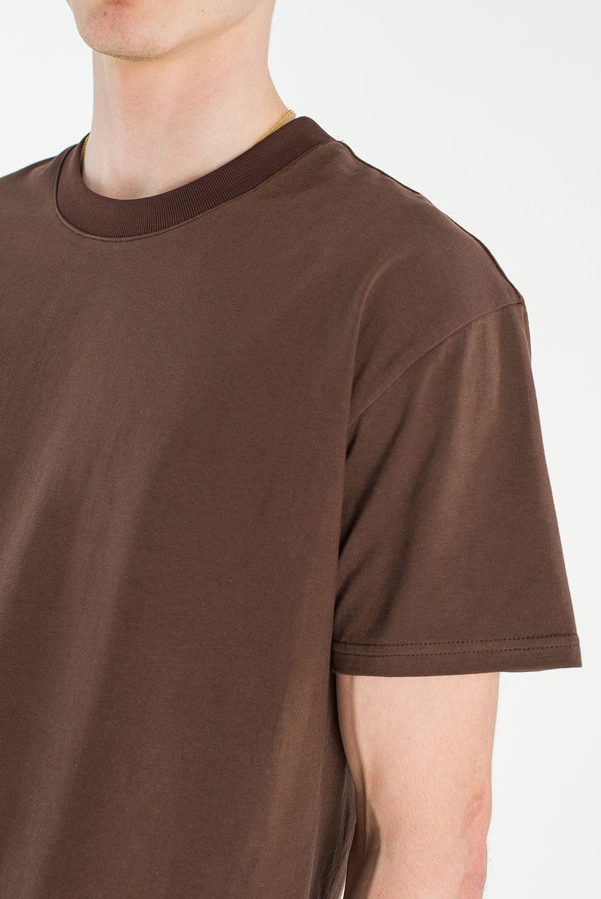 Menswear | Cropped Tee, Brown