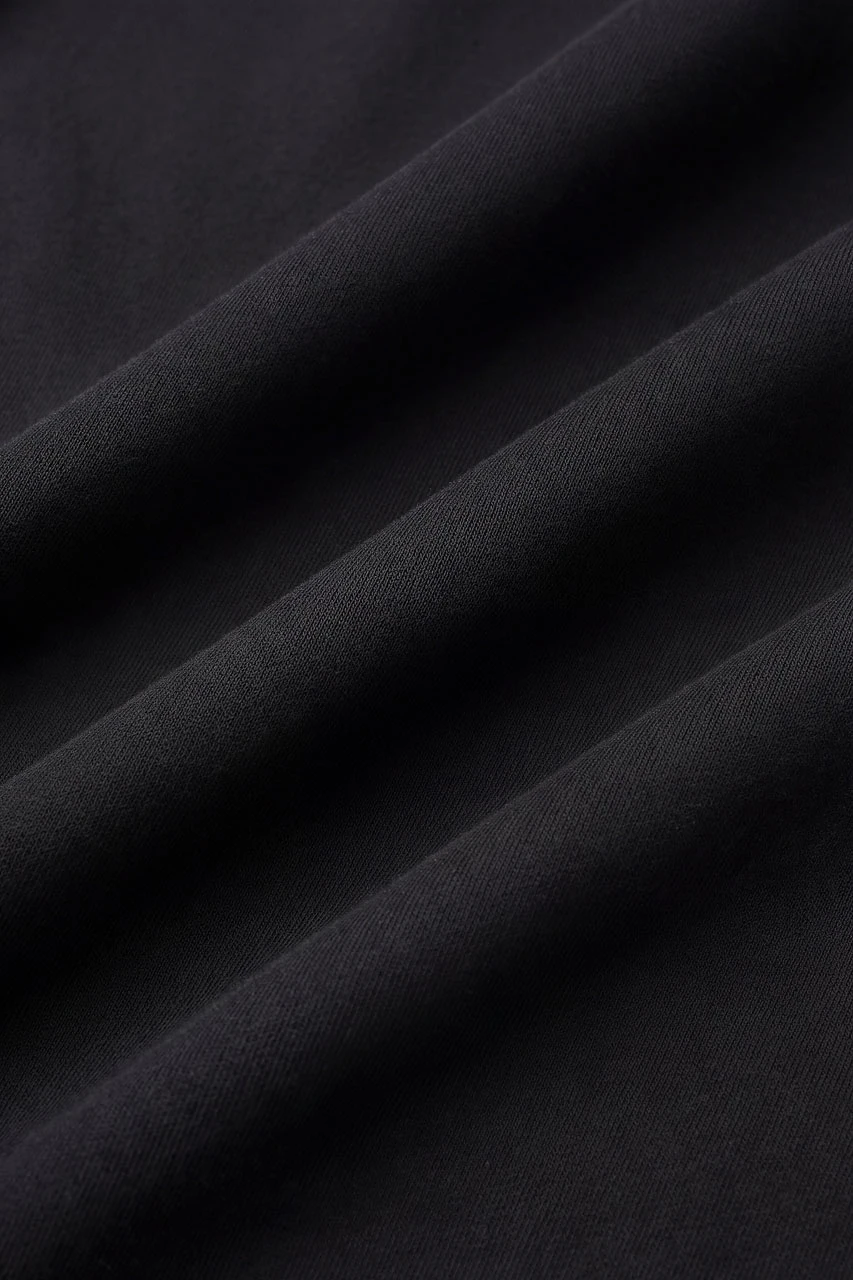 Menswear | Cropped Mid-Weight Sweatshirt, Black