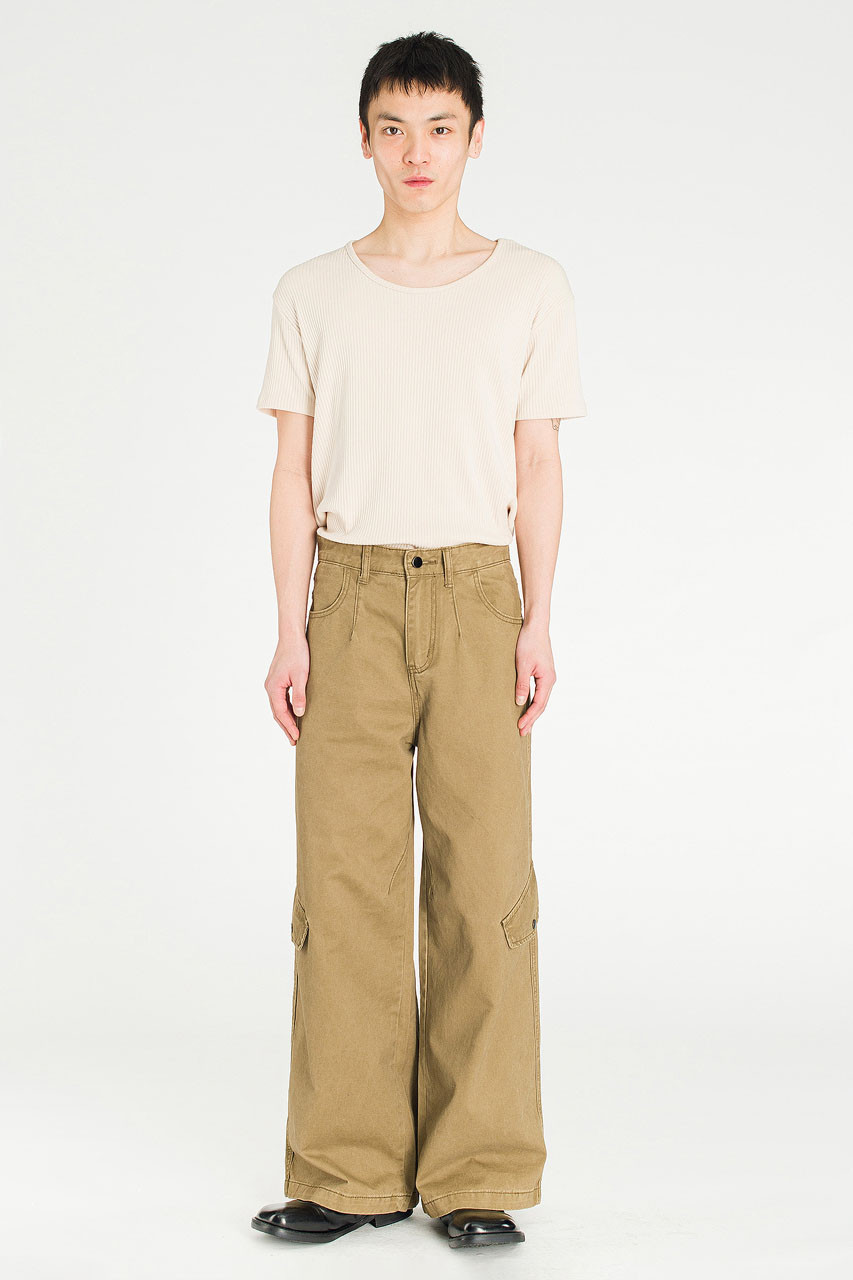 Menswear | Vintage Wash Cargo Pants, Light Brown