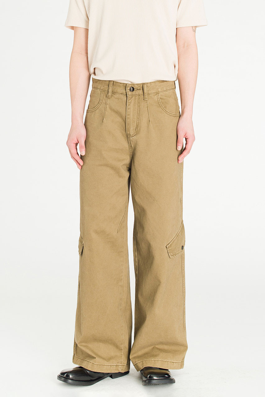 Menswear | Vintage Wash Cargo Pants, Light Brown