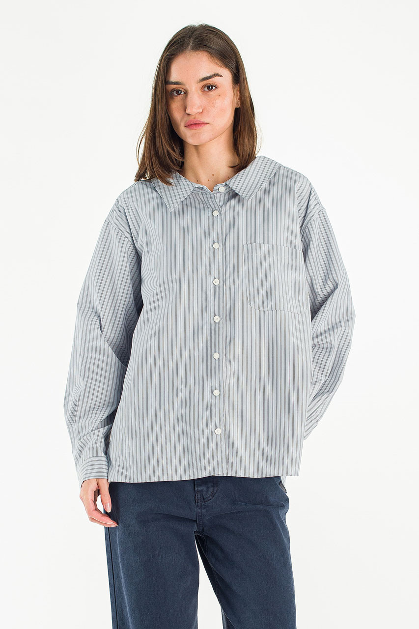 Muse Stripe Blouse, Blue