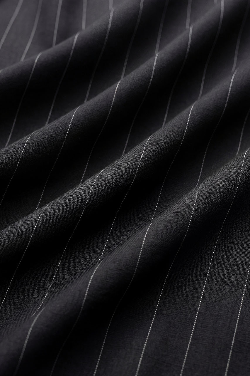 Lea Boxy Pin Stripe Dress, Black