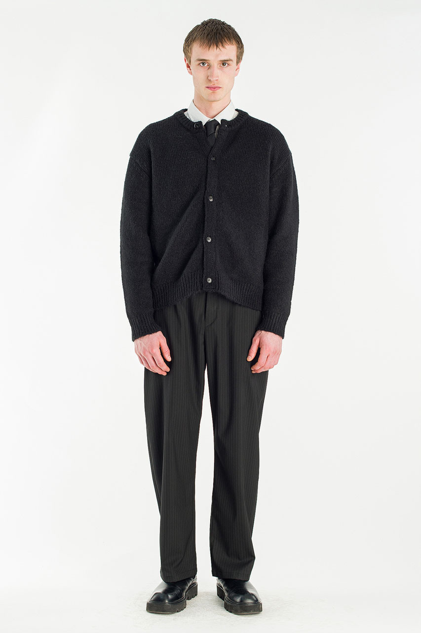 Menswear | Alpaca Knit Cardigan, Black