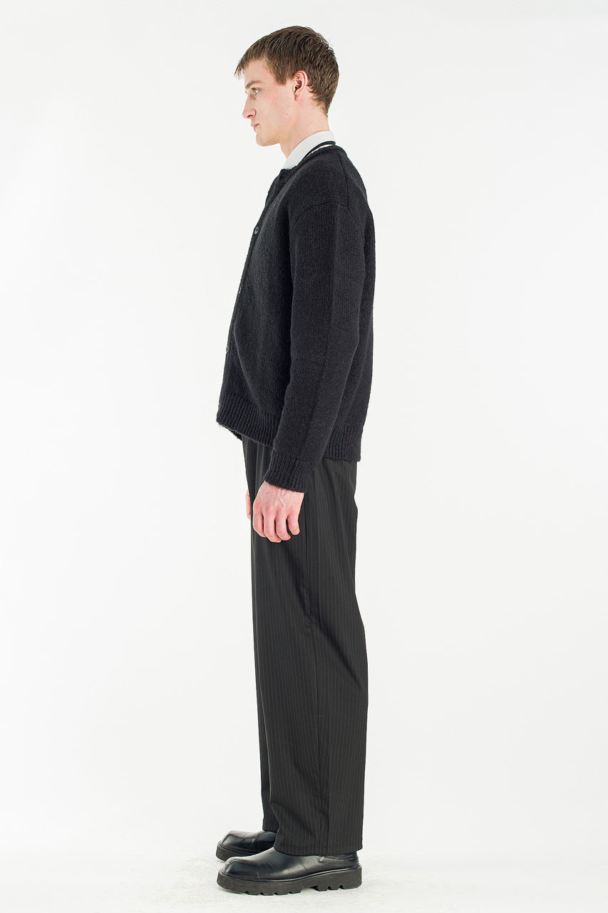 Menswear | Alpaca Knit Cardigan, Black
