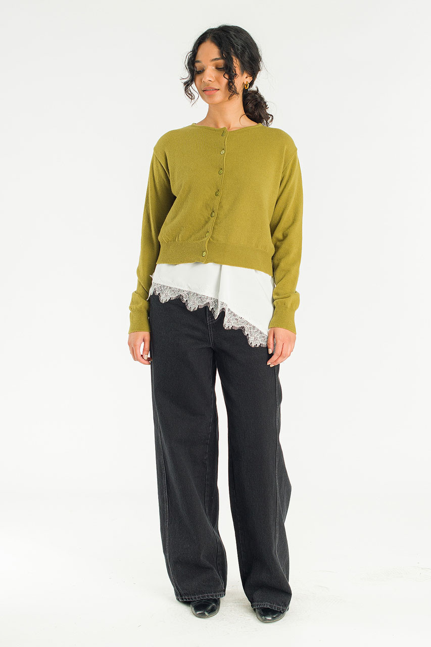 Mare Knit Cardigan, Olive