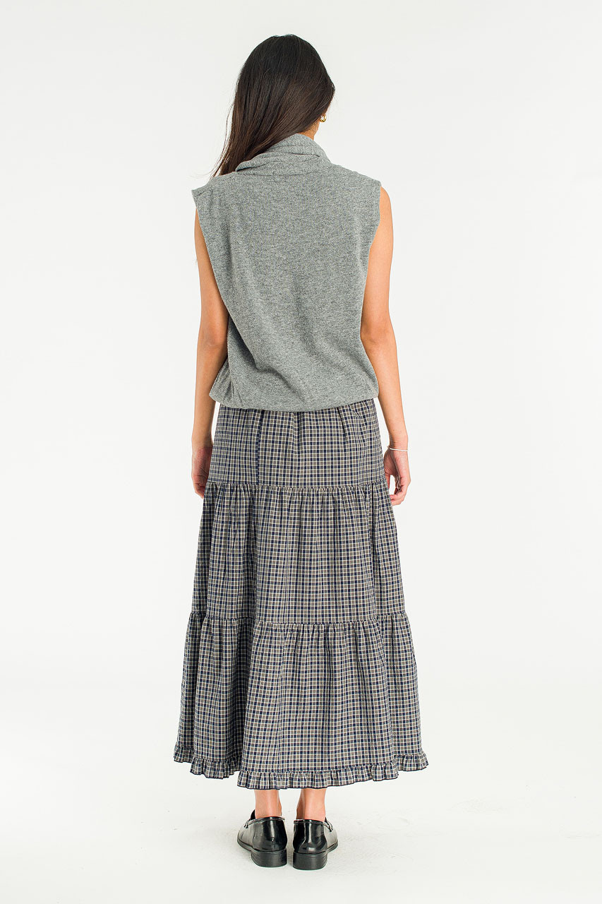 Shawl Set Vest, Grey