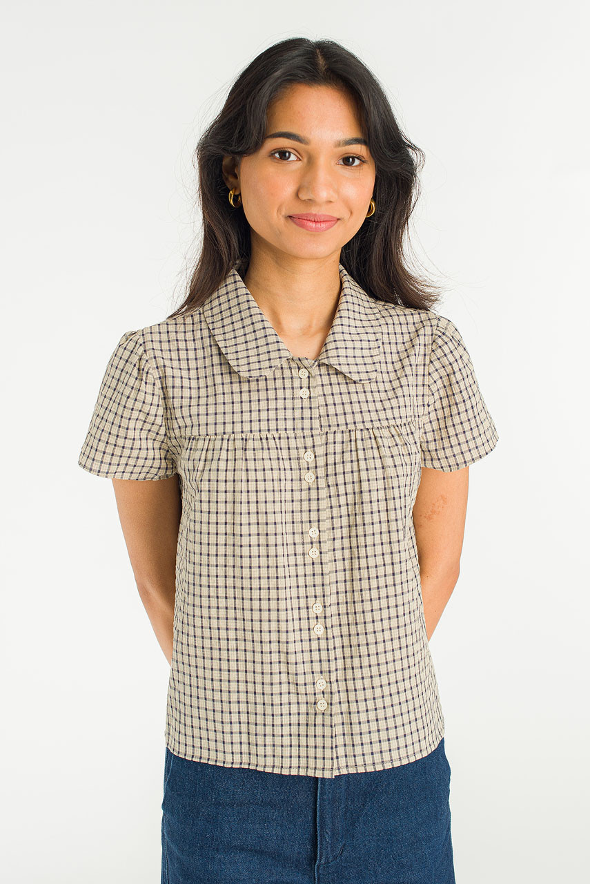 Loam Pop Blouse, Beige