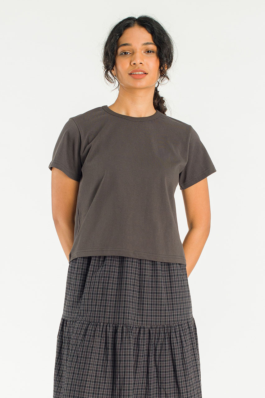 Slat Basic Tee, Charcoal