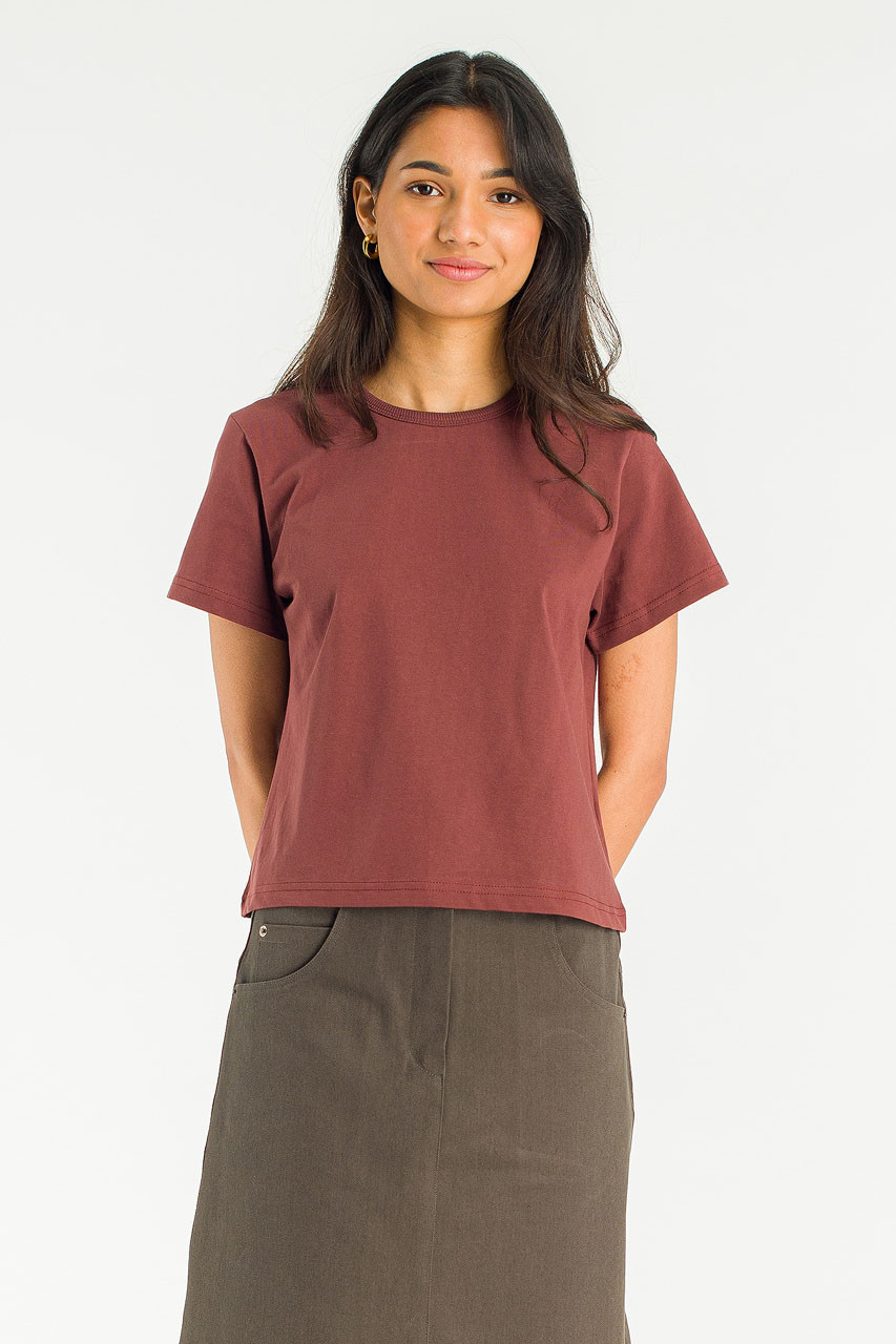 Slat Basic Tee, Burgundy