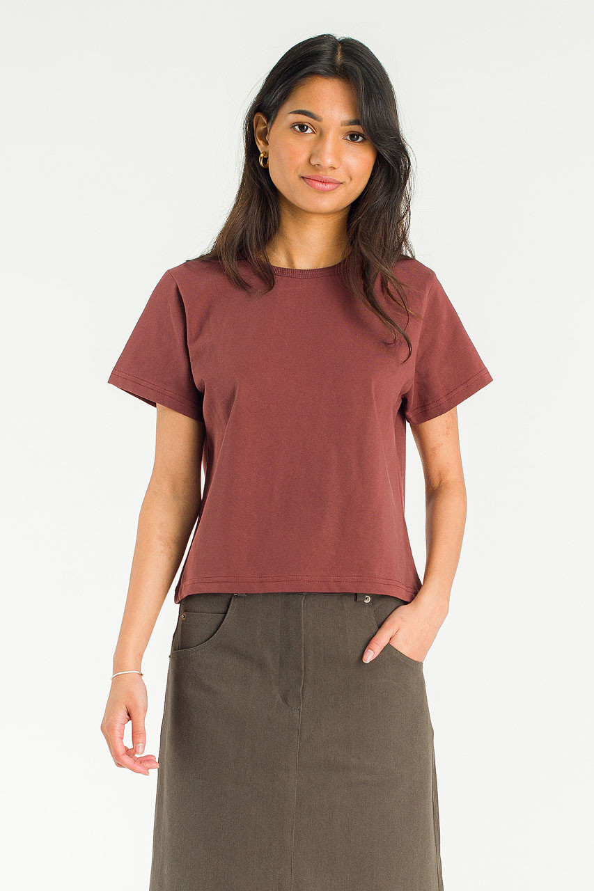 Slat Basic Tee, Burgundy