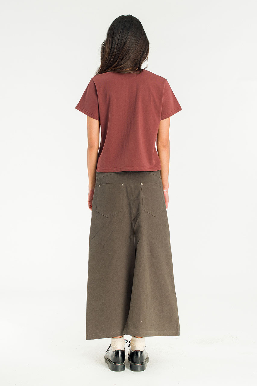 Slat Basic Tee, Burgundy