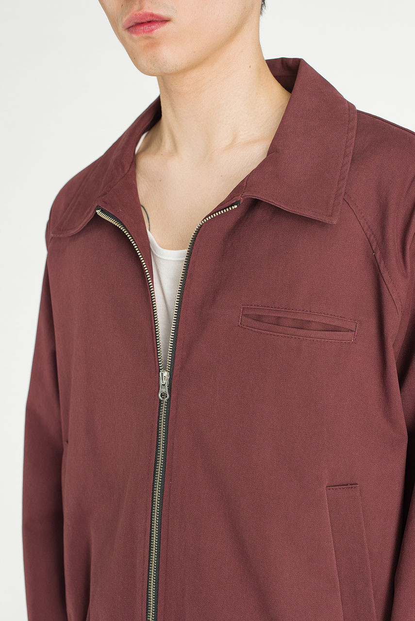 Menswear | Mini Bomber Jacket, Burgundy