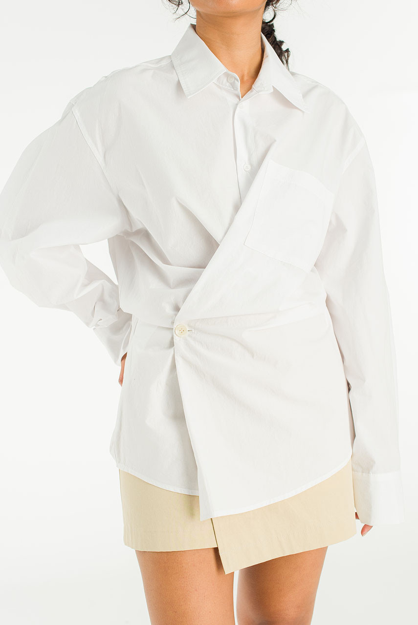 Hale Shirt Layer Dress, Ivory
