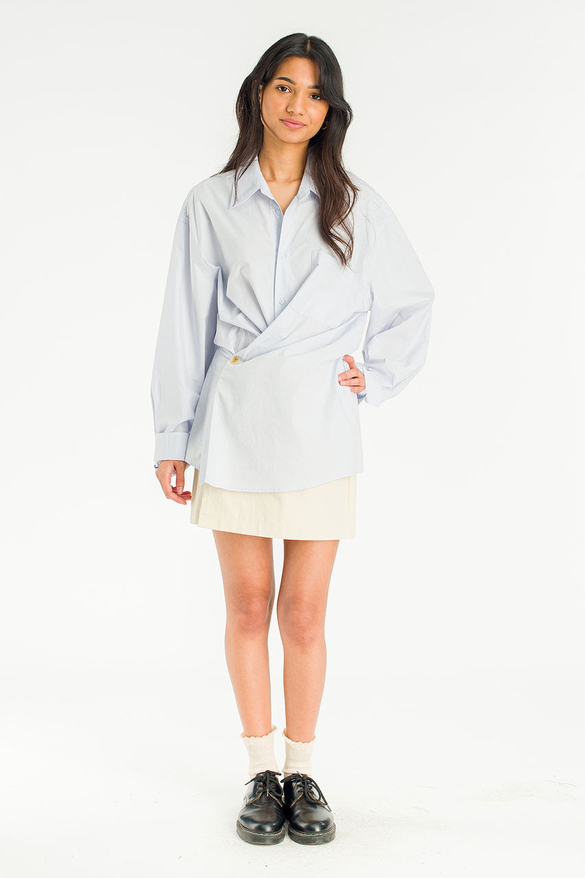 Hale Shirt Layer Dress, Blue