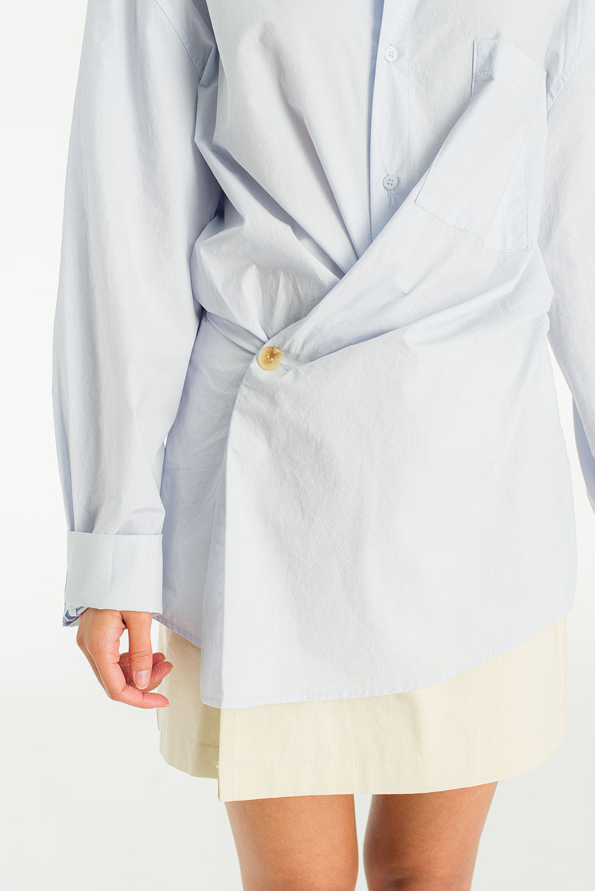 Hale Shirt Layer Dress, Blue