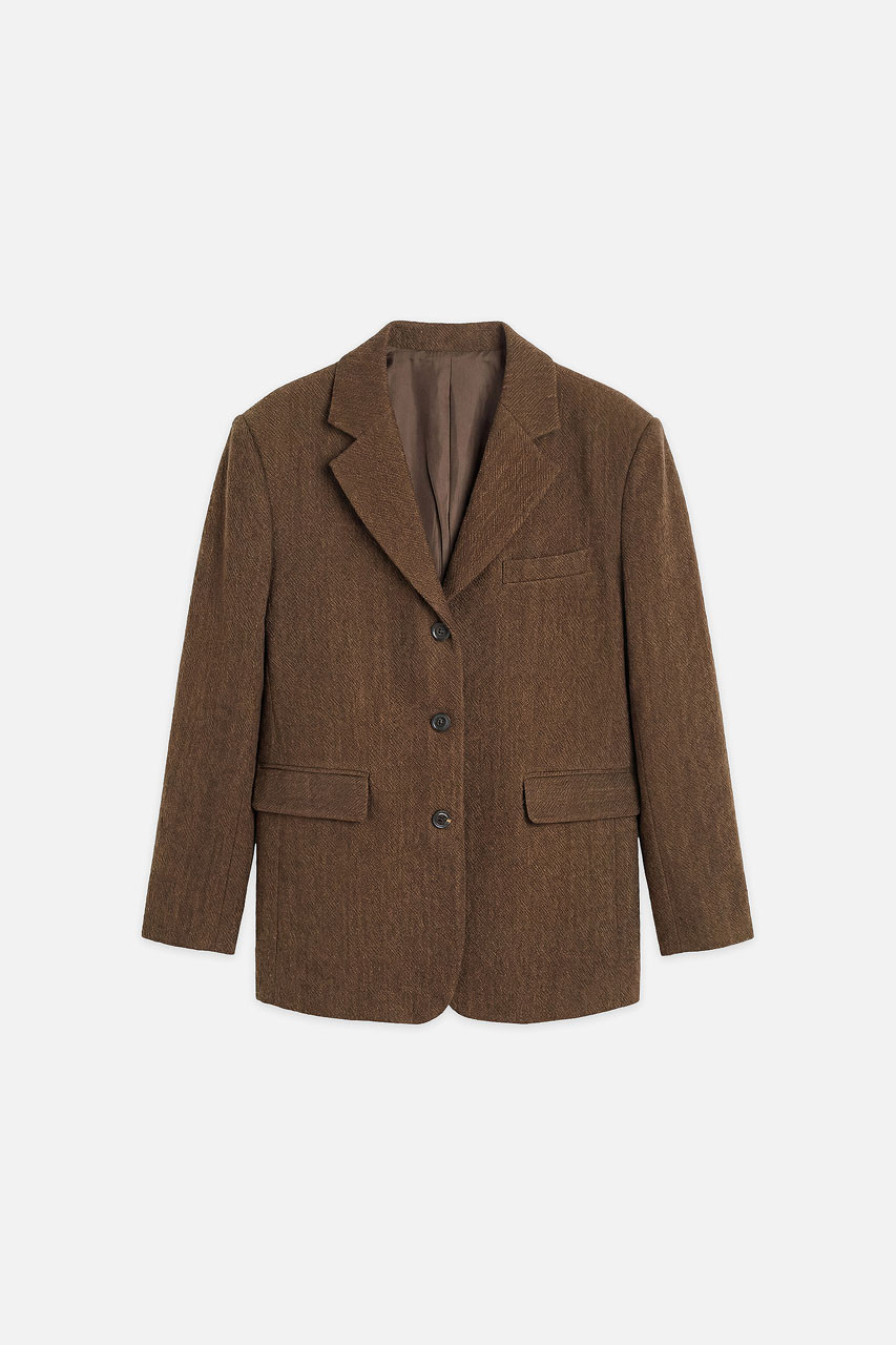 Salt Linen Jacket, Brown