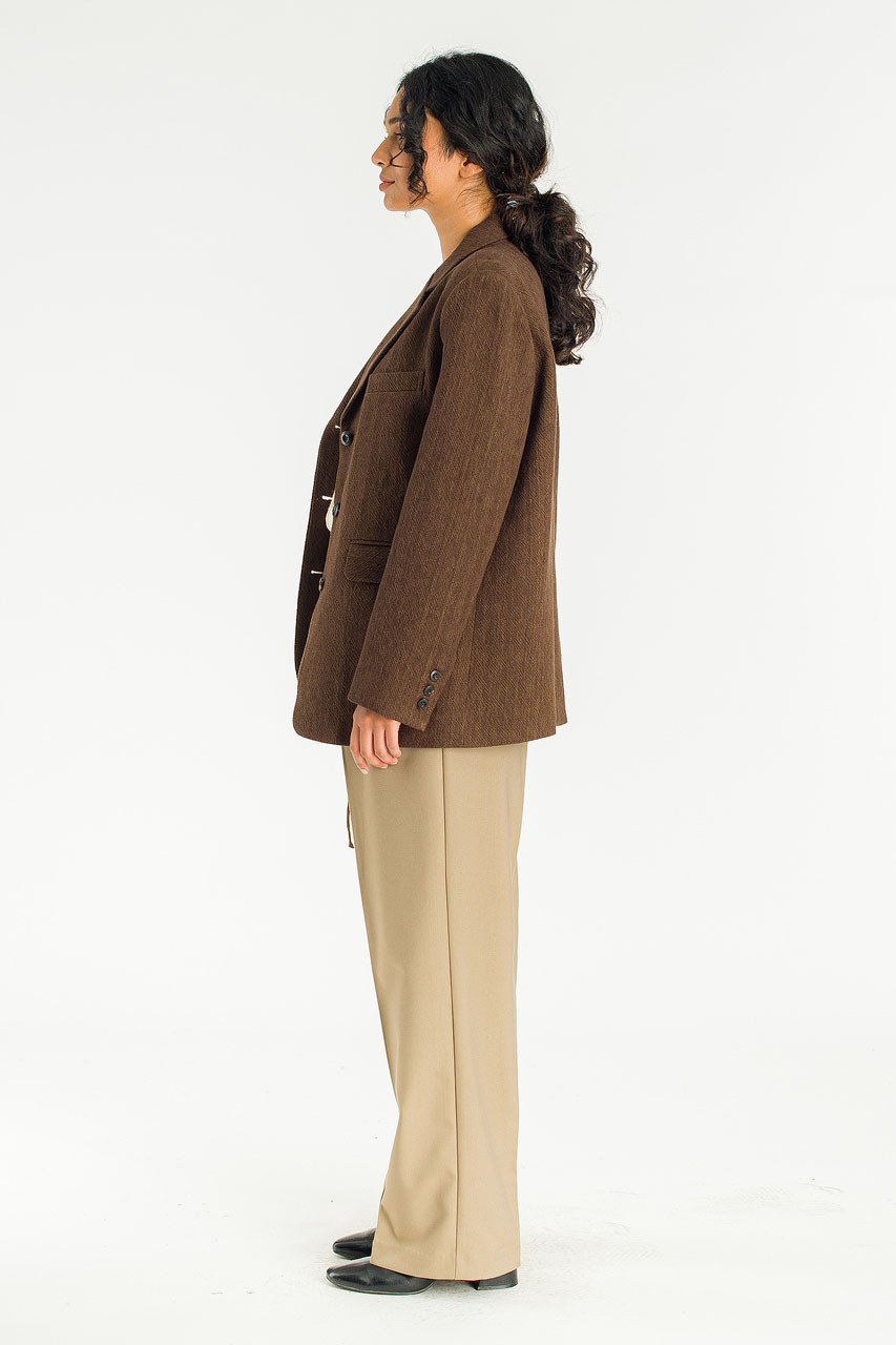 Salt Linen Jacket, Brown