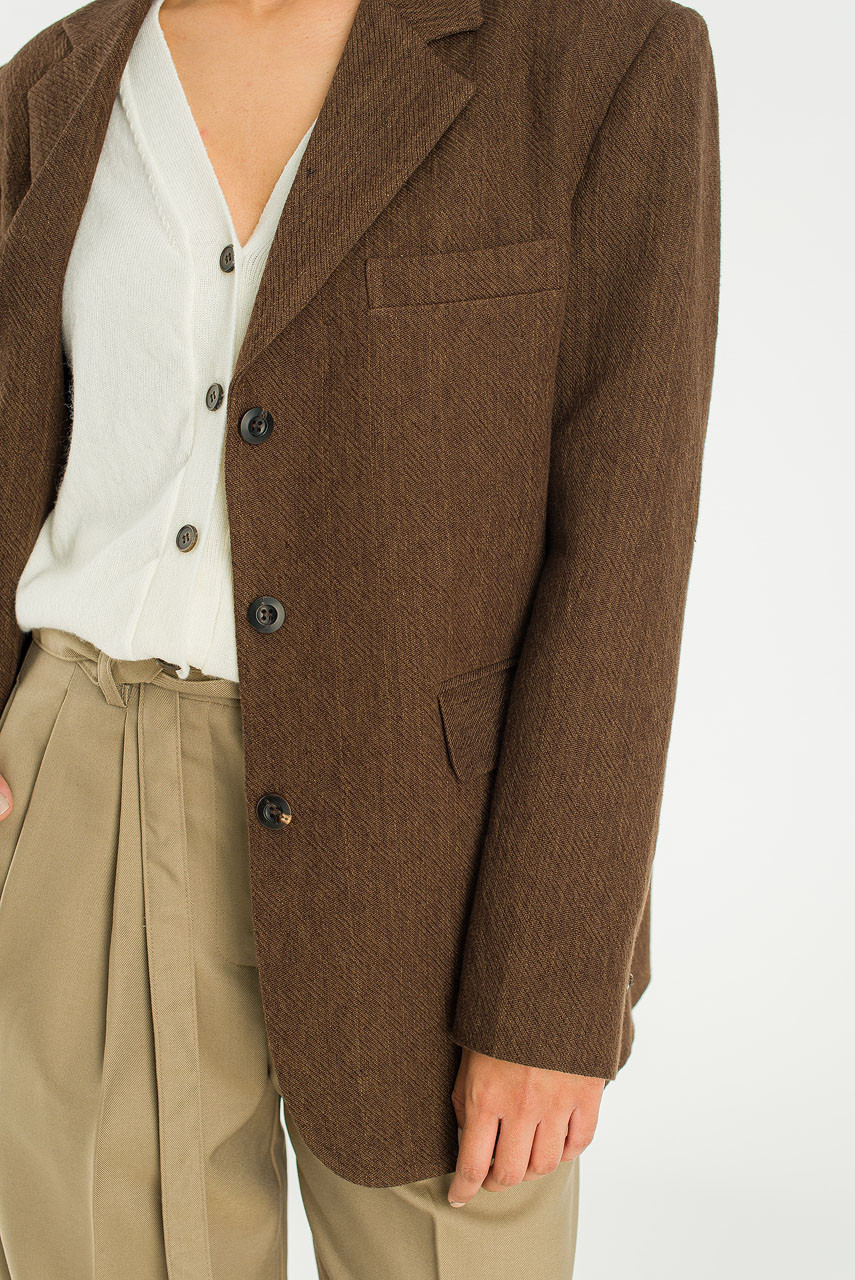 Salt Linen Jacket, Brown