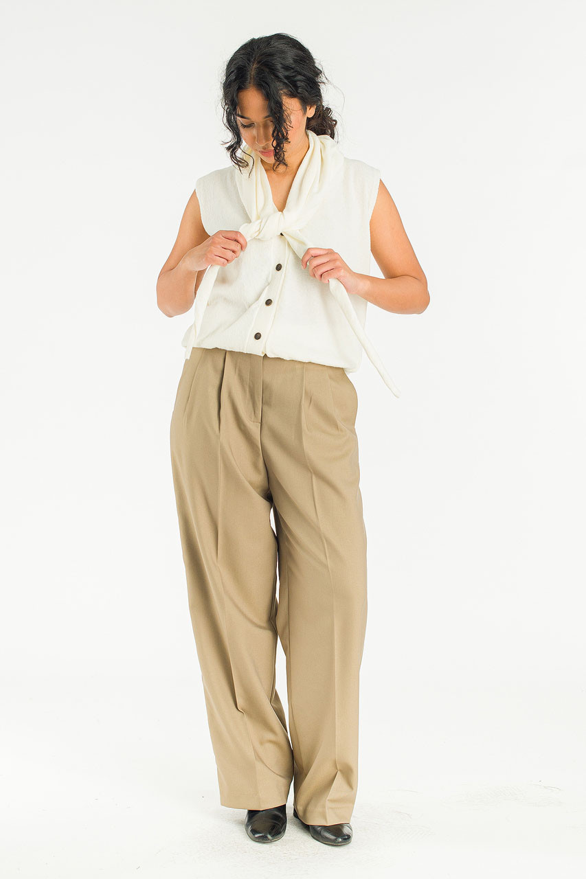 Shawl Set Vest, Ivory