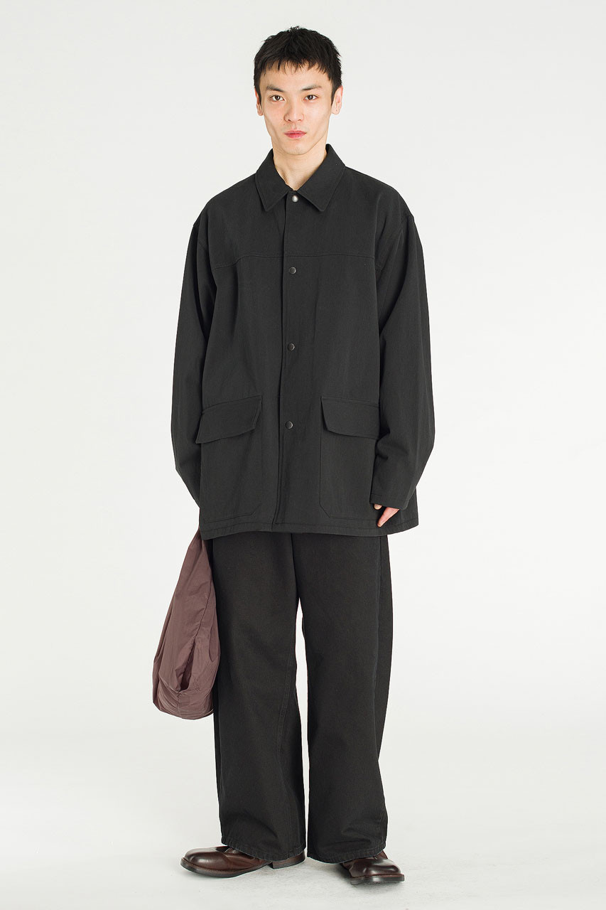 Menswear | Oversized Snap Jacket, Black