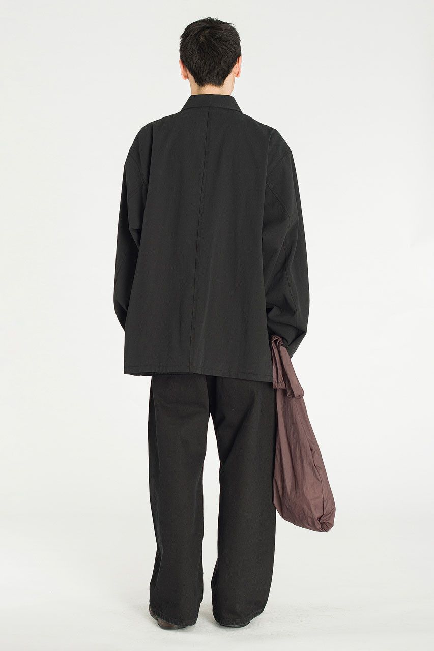 Menswear | Oversized Snap Jacket, Black