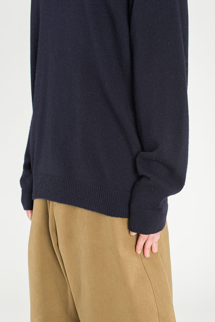 Menswear | Fine V Knit, Navy