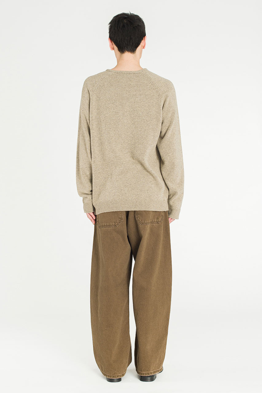 Menswear | Fine V Knit, Beige