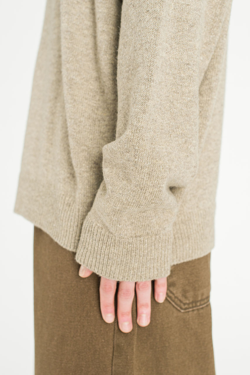 Menswear | Fine V Knit, Beige