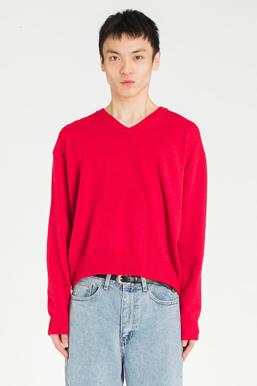 Menswear | Mini V-Neck, Red