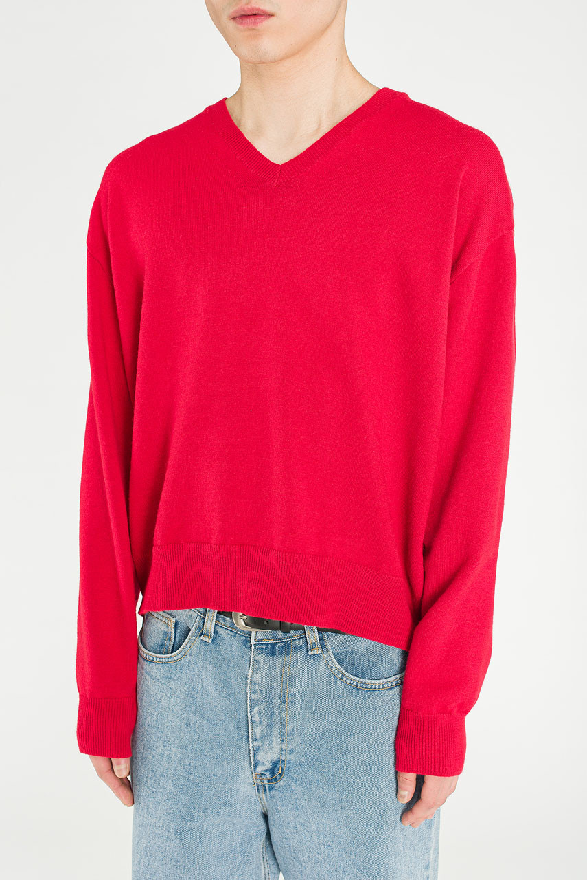 Menswear | Mini V-Neck, Red
