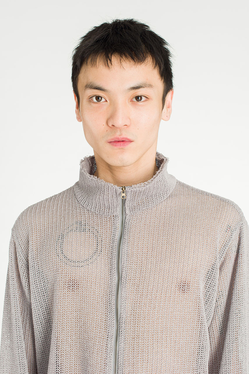 Menswear | Net Zip-Thru, Dark Grey