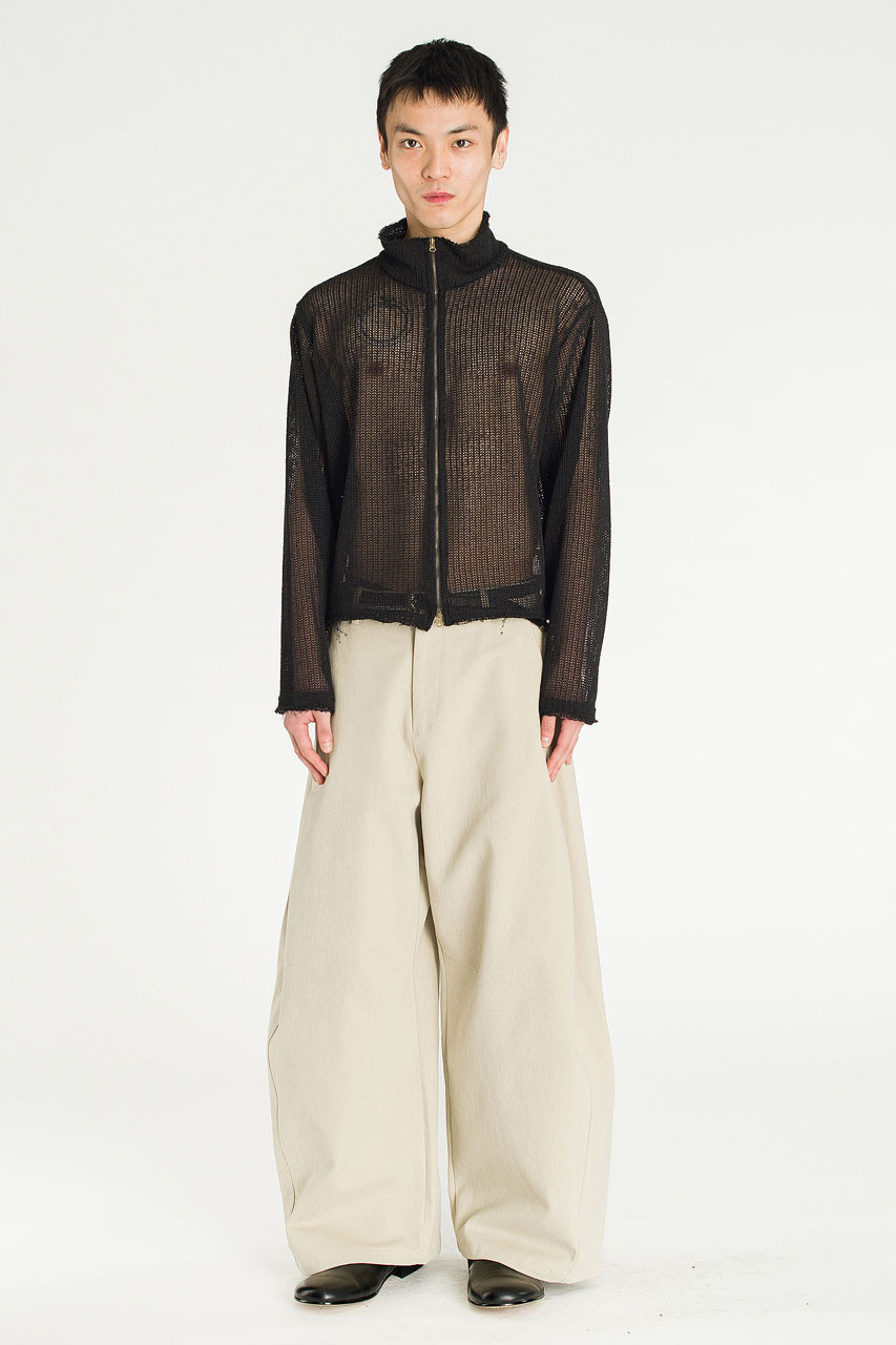 Menswear | Net Zip-Thru, Black