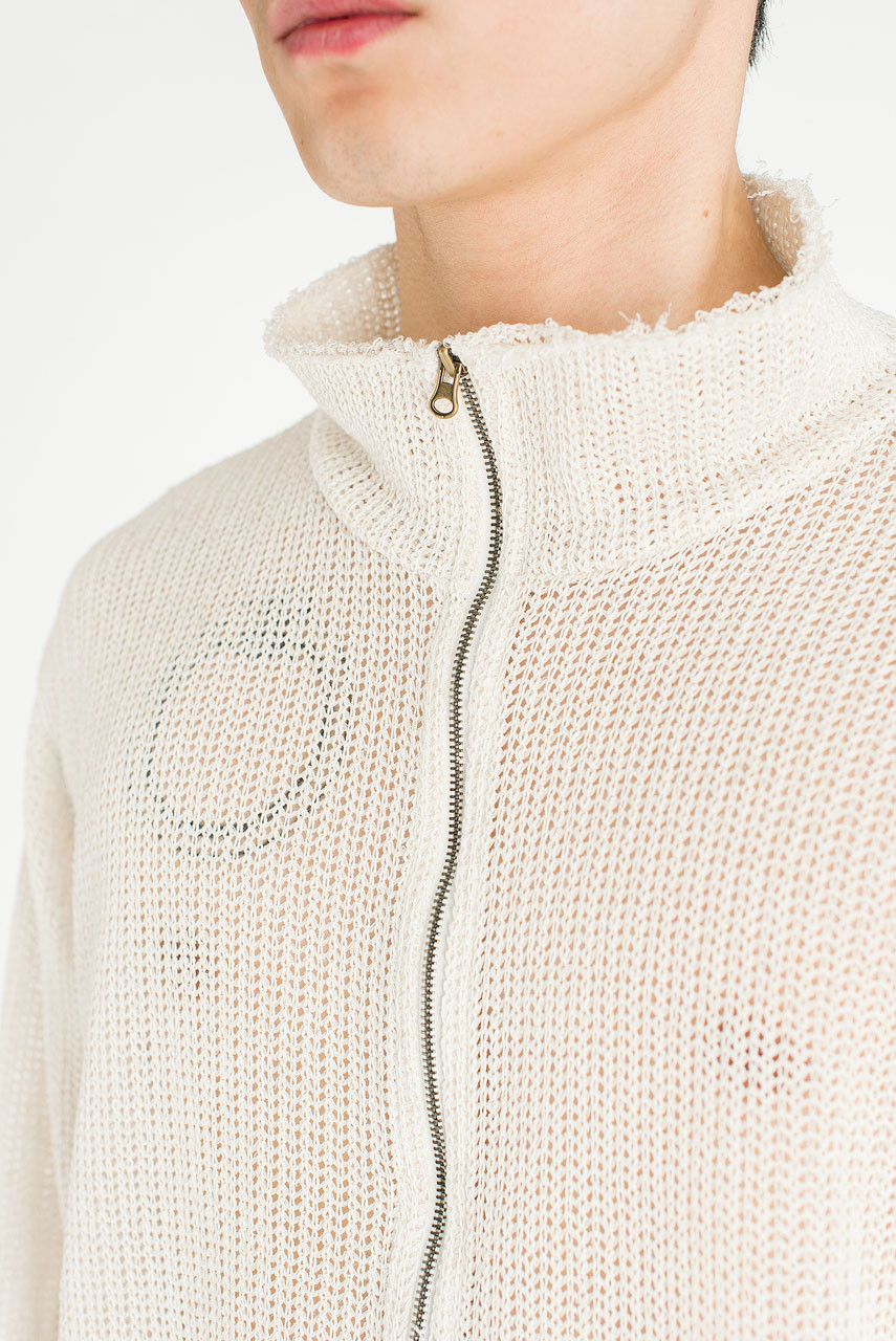 Menswear | Net Zip-Thru, Ivory