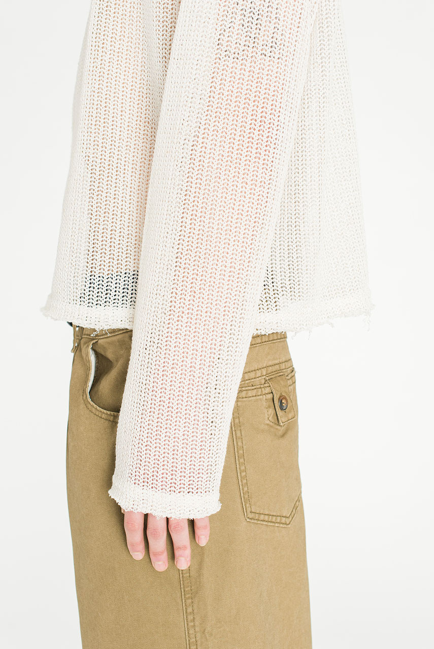 Menswear | Net Zip-Thru, Ivory