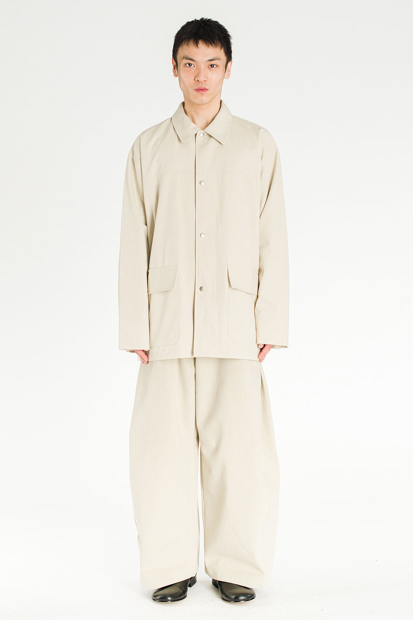 Menswear | Oversized Snap Jacket, Stone