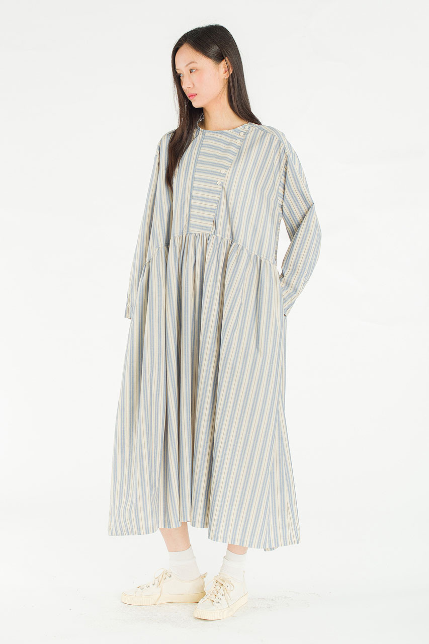 Lily Stripe Dress, Blue