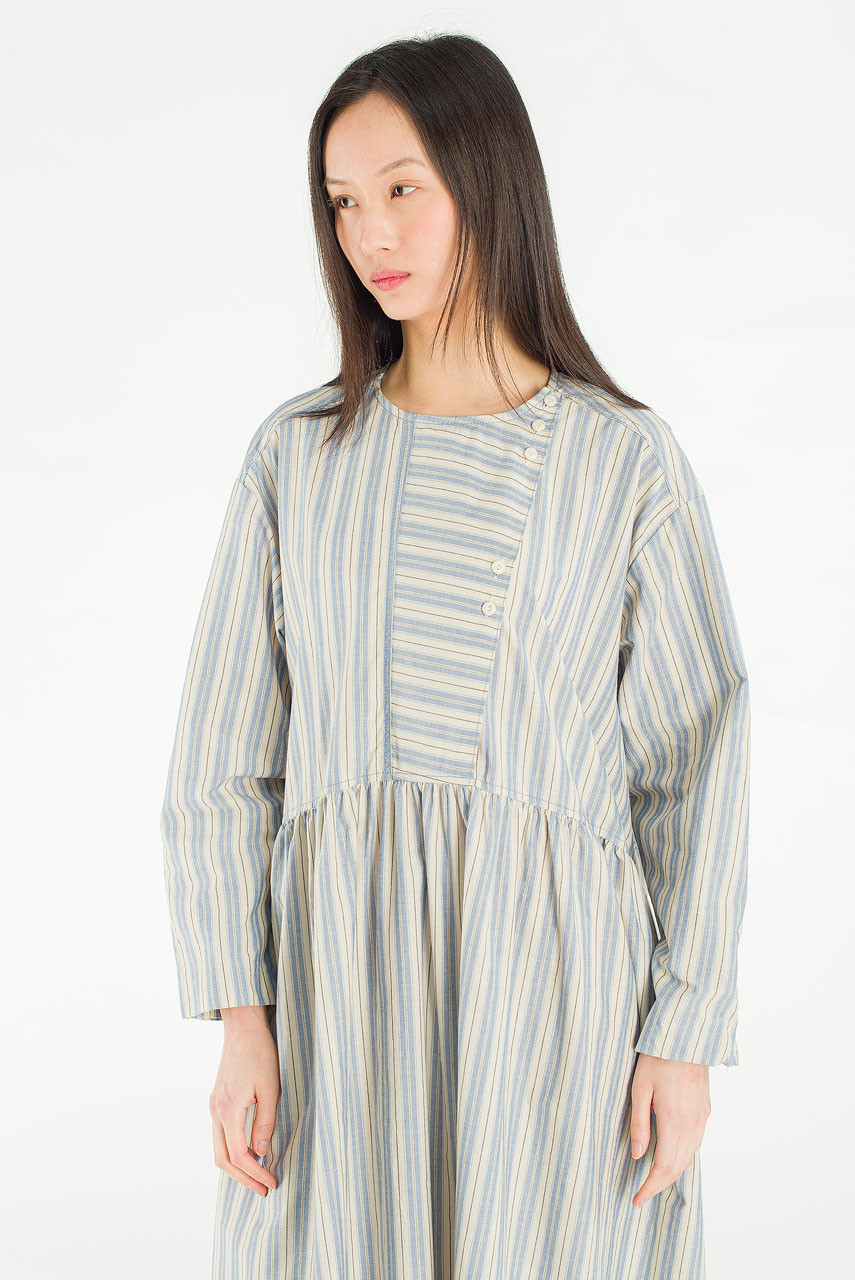 Lily Stripe Dress, Blue