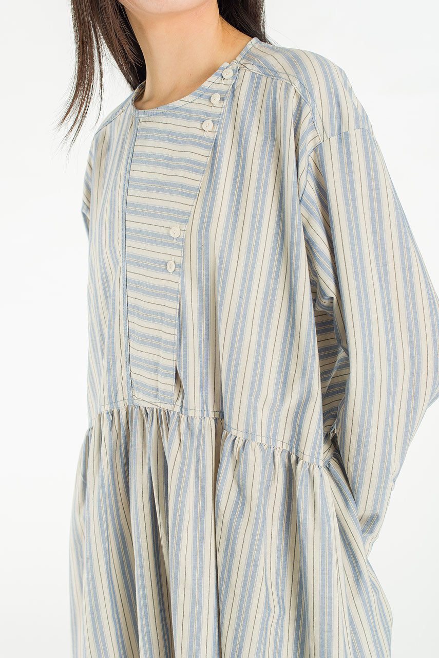Lily Stripe Dress, Blue