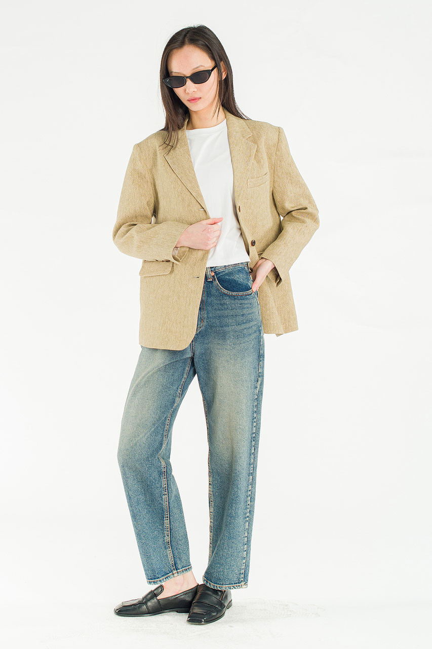 Salt Linen Jacket, Beige