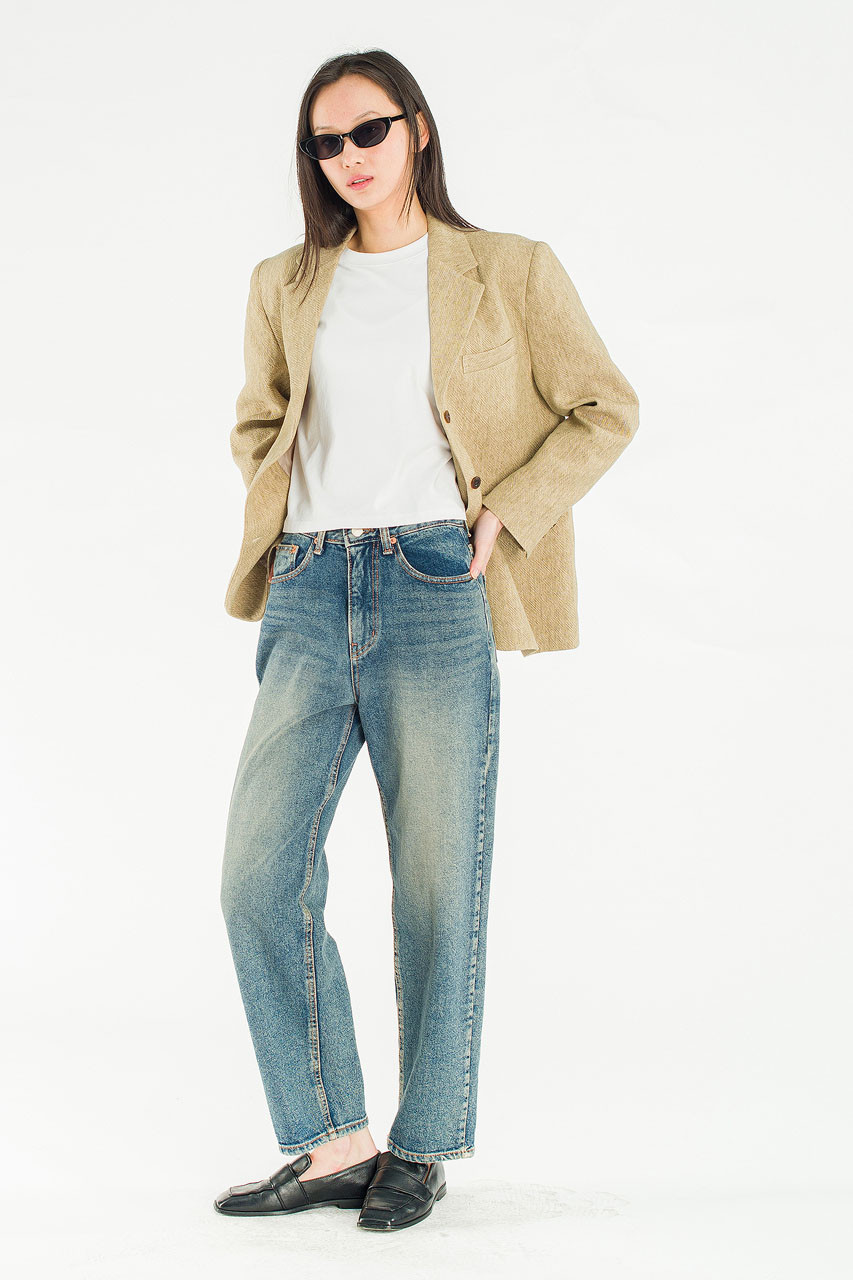 Salt Linen Jacket, Beige