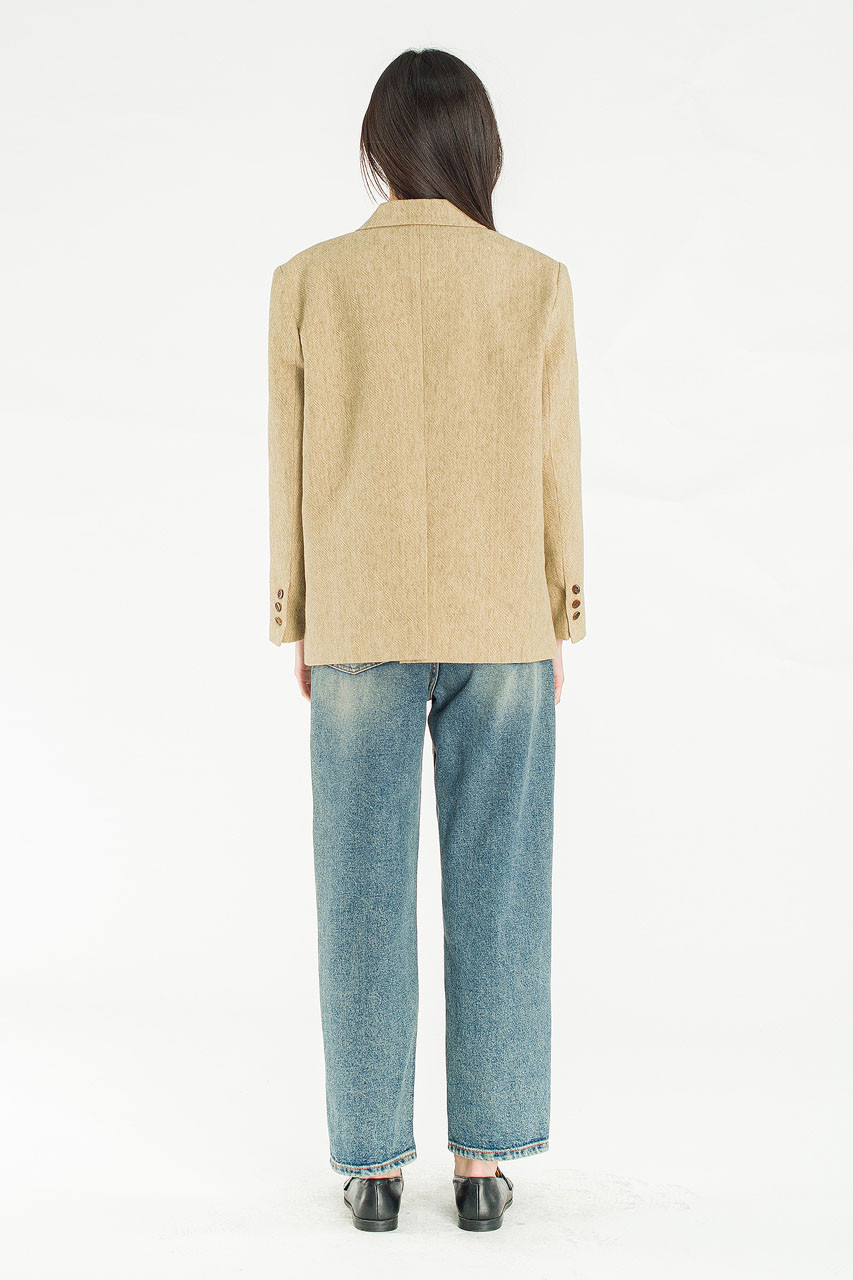 Salt Linen Jacket, Beige