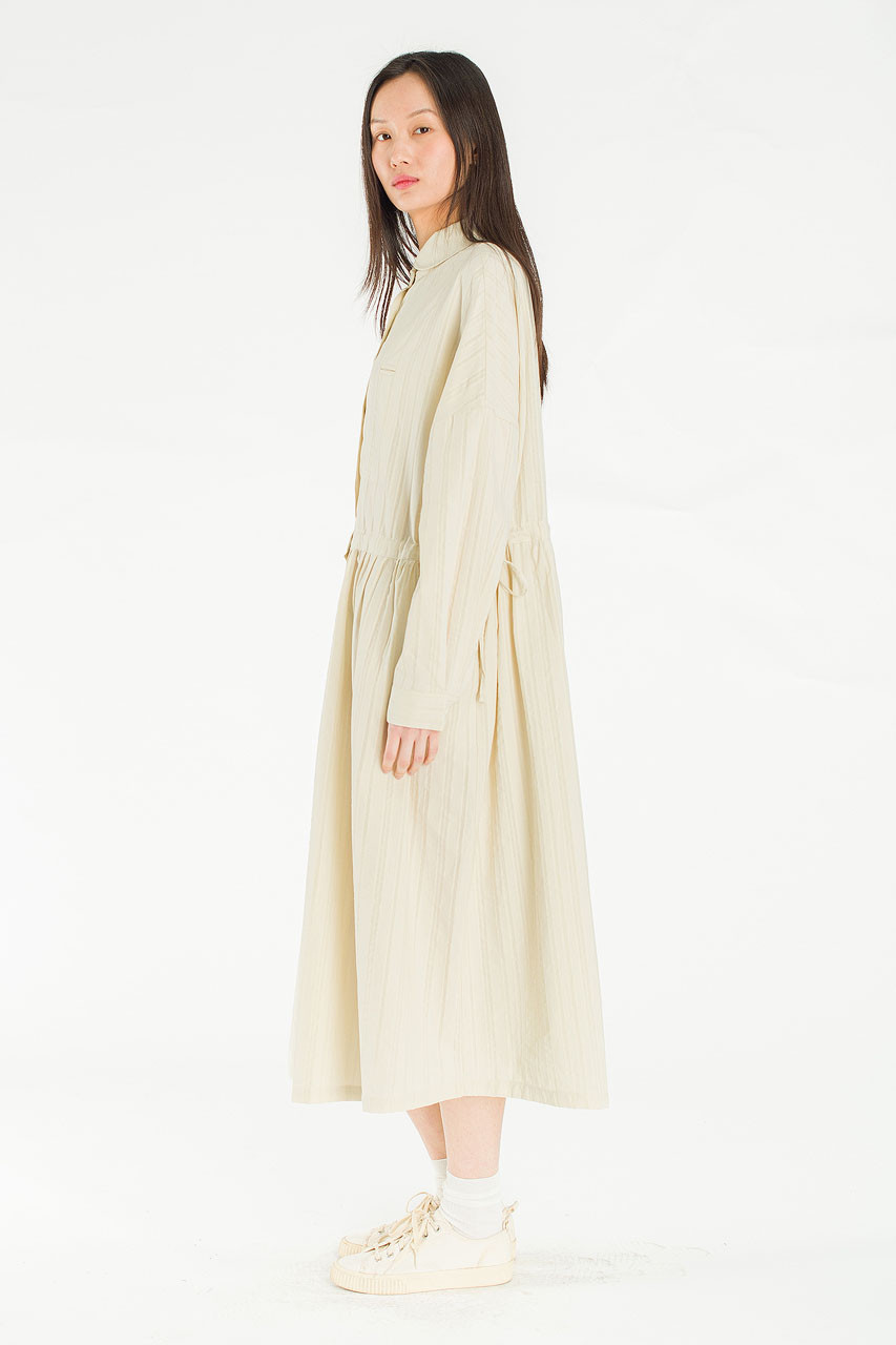 Bea Cotton Shirt Dress, Cream