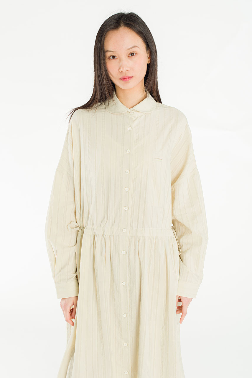 Bea Cotton Shirt Dress, Cream