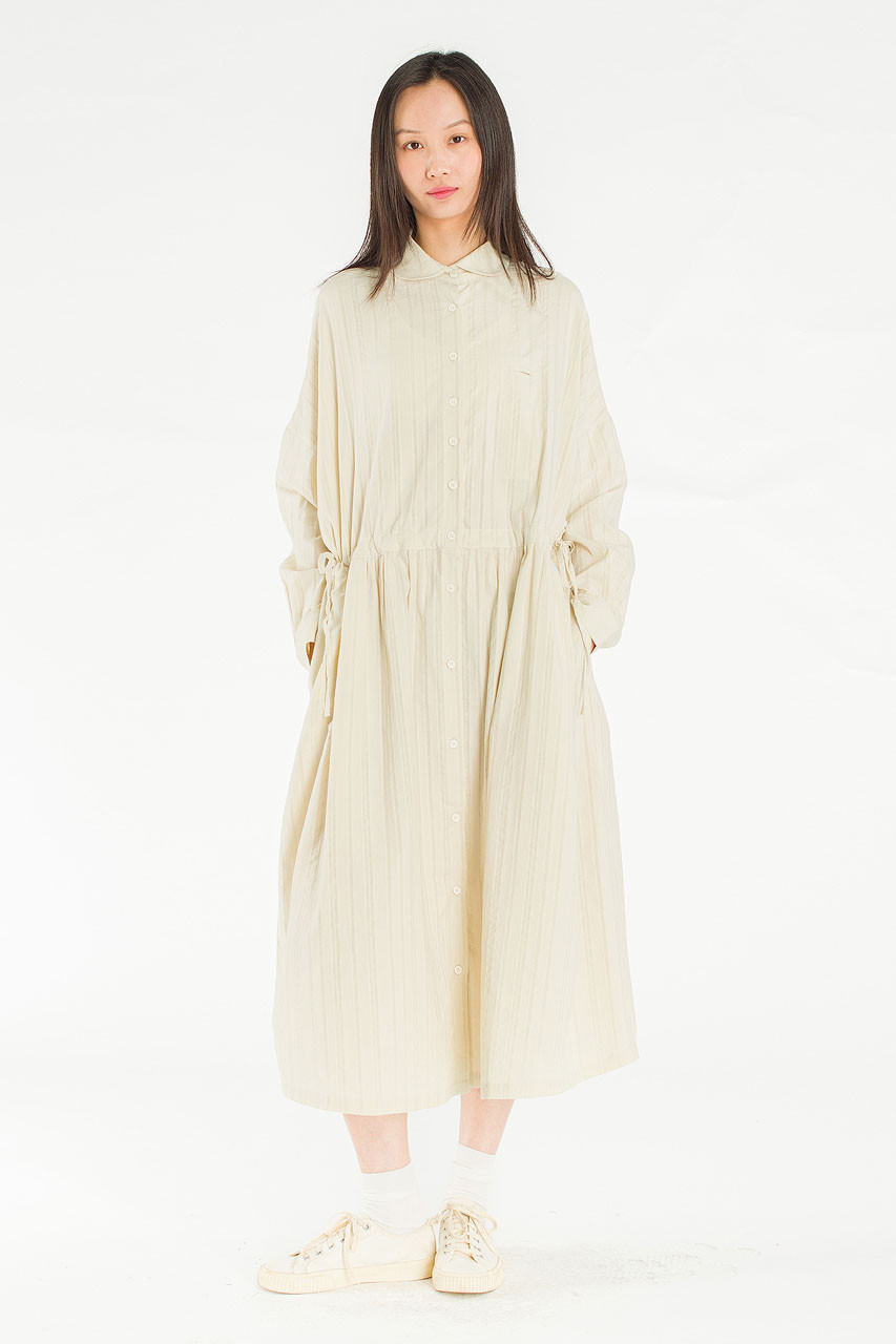 Bea Cotton Shirt Dress, Cream
